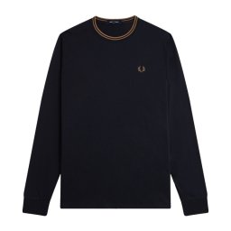 FRED PERRY LONG TWIN MAJICA BLK