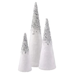 Festa velvet lux jelka plišana bela 3k 15 × 52cm 14 × 42cm 10.5 × 31cm ( 761063 )