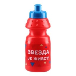 Best Buy flowy class flašica za vodu plastična crvena zvezda 350ml ( 300829 )