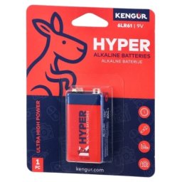 Hyper alkalna baterija 6lr61 9v kengur 1k ( 496494 )