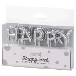 Festa happy stick svećice srebrna happy birthday ( 710106 )