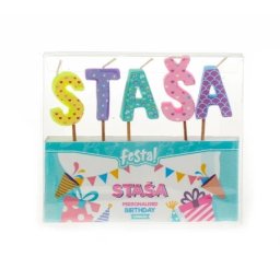 Festa natalis rođendanska svećica - odaberite ime staša ( 724076 )