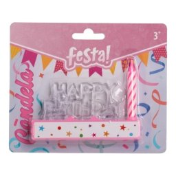 Festa candela svećica led roze ( 710330 )