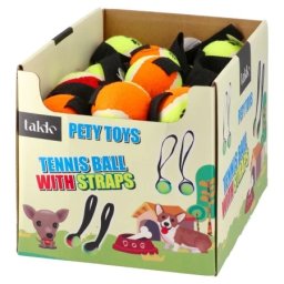Takk cross pet teniska loptica sa trakom miks boja ( 720540 )