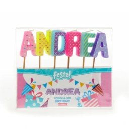 Festa natalis rođendanska svećica - odaberite ime andrea ( 724003 )