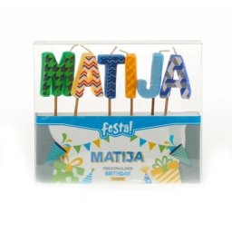Festa natalis rođendanska svećica - odaberite ime matija ( 724179 )