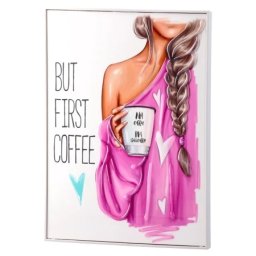 Evora slika first coffee 29x39cm ( 706459 )
