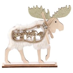 Festa sven novogodišnja dekoracija irvas beli 15cm ( 751658 )