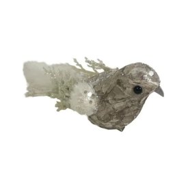 Festa glam novogodišnja dekoracija perje ptica 7cm ( 781022 )