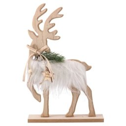 Festa sven novogodišnja dekoracija irvas beli 19cm ( 751656 )