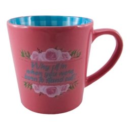 Festa herlig šolja keramička pink why fit in when you were born to stand out? ( 705904 )