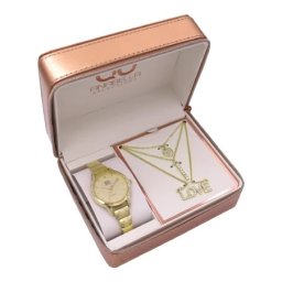 Lantana poklon set ručni sat i ogrlica boja zlata ( 505051 )