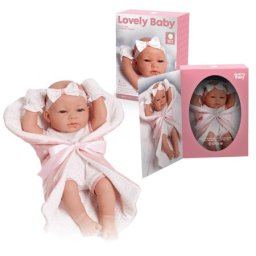 Lutka Lovely Baby 38cm roze ( 1042395 )