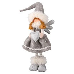 Festa cupid novogodišnja dekoracija devojčica srebrna 62cm ( 750217 )