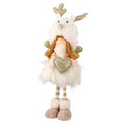 Festa cupid novogodišnja dekoracija devojčica bela 55cm ( 750216 )