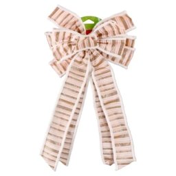 Deco bow 20 novogodišnja dekoracija mašna zlatna 28 x 48cm ( 715553 )
