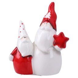 Festa rabbler novogodišnja figura keramička deda mrazovi 9cm ( 760343 )