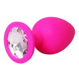 Silikonski analni plug Pink Veličina S