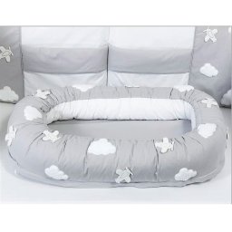 Bebi gnezdo Tri drugara Avijatičari sivo - sigurno i udobno mesto za bebu