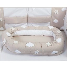 Bebi gnezdo Tri drugara Avijatičari bež - sigurno i udobno mesto za bebu