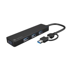 USB 3.0 HUB 4 port sa USB-C i USB-A adapteron Natec Mayfly NHU-2023