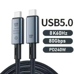 Kettz kt-uc5-05 usb5 kabl 0.5 m 80gbps 240w ( 55-109 )
