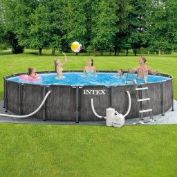 Intex Greywood Prism Frame Swimming Pool 549x122cm ( 26744 )