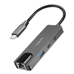 Logilink Type C HUB, 1 x 2.5 Gb LAN, 1x USB-A 3.0, 2 x USB Type C 2.0 ( 6140 )