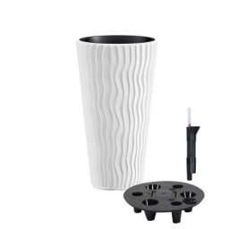 Saksija Talasasta visoka 35x60 cm sa vodomerom - bela S449 ( 19981 )