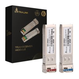 Extralink SFP+ 10G, WDM BIDI, 10Gbps 1270/1330nm, single mode, 2km, pair ( 6376 )