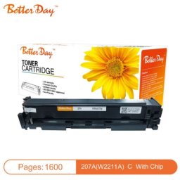 Toner BetterDay 207A(W2211A cip) M255/M283 crg067 zam. kaseta za HP Cyan 1.6k (sa cipom)