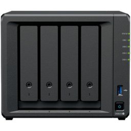 Synology diskstation ds925+ tower, 4-bays 3.5'' sata hdd/ssd, 2 x m.2 2280 nvme ssd slot, cpu amd ryzen v1500b 4-core 2.2 ghz, 4 gb ddr4 ec