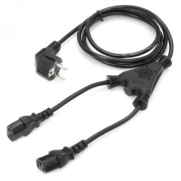 Kabl CEE7/4 M-2xC13 F 2.0m
