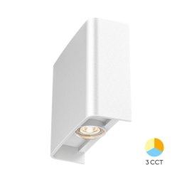 SPOLJNA ZIDNA LED LAMPA 2X1W 3IN1 BELA BRAYTRON