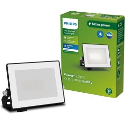 LED REFLEKTOR 10W WW 3000K TOPLO BELA IP65 LOIS CRNI PHILIPS