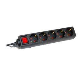 Commel produzni kabl 5 uticnice sklop 16a 3500w crna 3m h05vv-f 3g1,5 ( c232-525 )