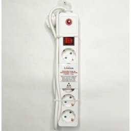 Linkom kabli produžni 6r/5m sa prekidačem i zaštitom beli ( 010-0782 )