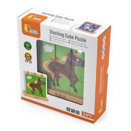Viga puzzle kockice - životinje sa farme ( 1041883 )