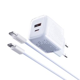 Moxom mx-hc206 Kucni punjac 18w fast pd 20w type c na type c plavi ( P1259 )
