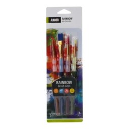 Junior rainbow set četkica ravna i okrugla 4k ( 131010 )