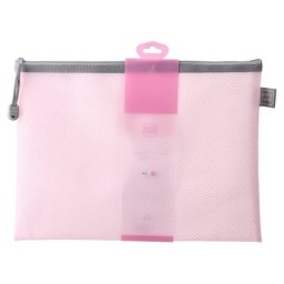 Biro Time zippit mesh l fascikla sa zipom 32.5x24cm roze ( 480361 )