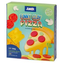 Junior funny clay masa za oblikovanje sa kalupima miks pizza ( 130797 )