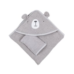 Peškir za bebe 2/1 - meda sivi ( BD1474 )