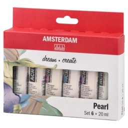 Royal Talens amsterdam akrilna boja set 6k pearl set 6 x 20ml ( 680927 )
