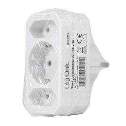 Logilink šuko adapter - lopov 2x CEE 7/16 + 1x CEE 7/3 ( 6314 )