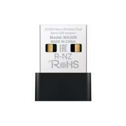 Mercusys MA20N V1.0, AC650 Nano Wireless Dual Band USB Adapter ( 6339 )
