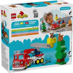 Lego duplo fire truck with hose and fire ( LE10473 )