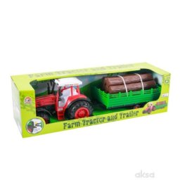 Hk mini traktor prikolica balvani 46,5x11.5x15cm ( A101580 )