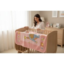 Bebi ćebe Sweet Winnie -100x120cm Pink color ( VLK000363-sweetwiniepink )