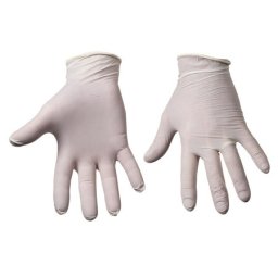 Rukavice nesterilne jednokratne bele od lateksa 1/100 ( 13990 )